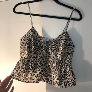 Animal print crop top